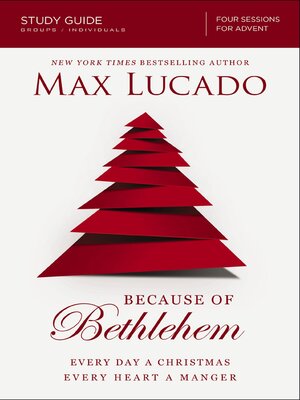 cover image of Because of Bethlehem Bible Study Guide